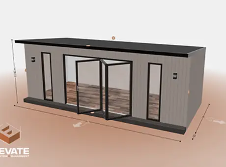 7 by 3 metre garden room render
